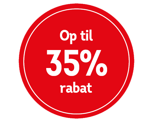 Op till 35% rabat
